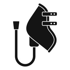 Sanitation mask icon. Simple illustration of sanitation mask vector icon for web design isolated on white background