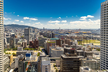 Aerial view industrial Kobe