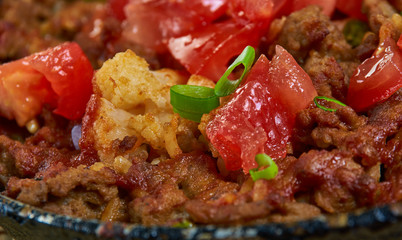 Beef  Cauliflower Rice Mexican Casserole