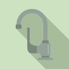 Closed faucet icon. Flat illustration of closed faucet vector icon for web design