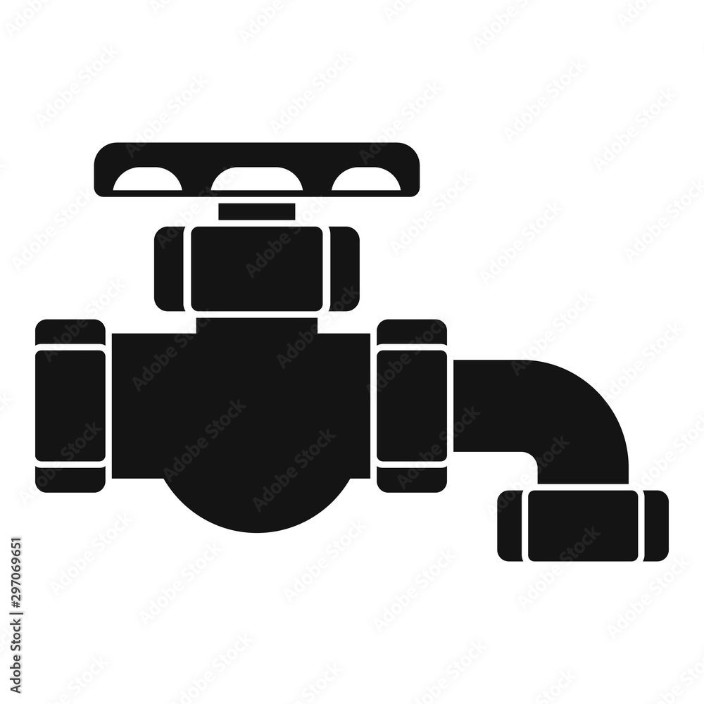 Poster faucet icon. simple illustration of faucet vector icon for web design isolated on white background