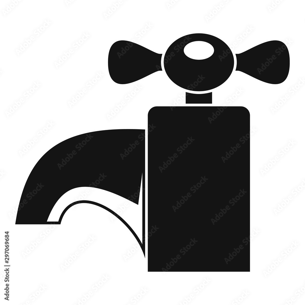 Poster modern faucet icon. simple illustration of modern faucet vector icon for web design isolated on whit