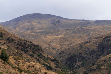 Naklejka premium mountainous landscape of Sierra Nevada (Spain)
