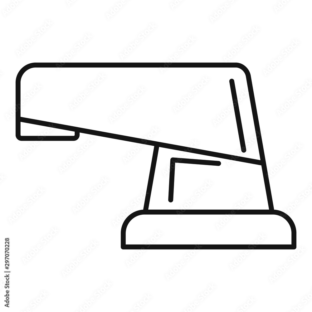 Poster modern faucet icon. outline modern faucet vector icon for web design isolated on white background