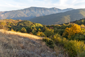 Obraz premium The Red Wall and Bezovo peaks at Rhodope Mountains, Bulgaria