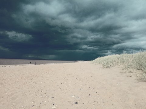 Heacham Beach before the rain