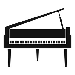 Grand piano icon. Simple illustration of grand piano vector icon for web design isolated on white background © anatolir