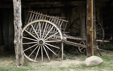 Old wooden carriage