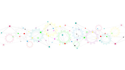 Abstract plexus background with connecting dots and lines. Global network connection, digital technology and communication concept.