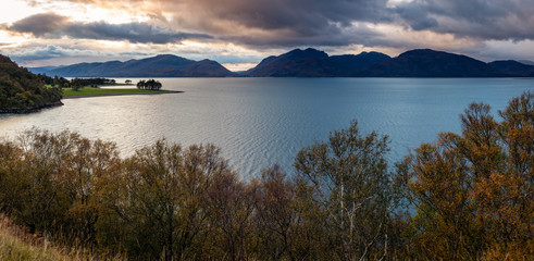 the beautiful kentallen bay in the argyll region of the highlands of scotland near glencoe and fort...