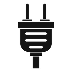 Plug icon. Simple illustration of plug vector icon for web design isolated on white background