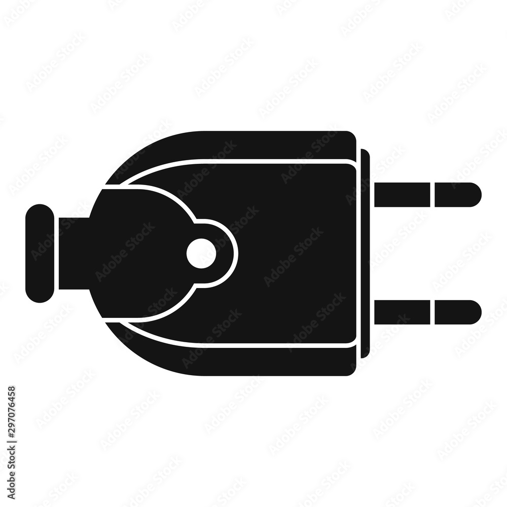 Poster retro wire plug icon. simple illustration of retro wire plug vector icon for web design isolated on 