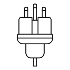 Obraz premium Electric wire icon. Outline electric wire vector icon for web design isolated on white background