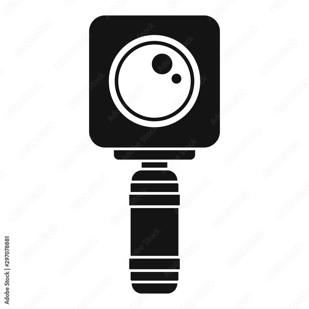 Poster underwater action camera icon. simple illustration of underwater action camera vector icon for web d