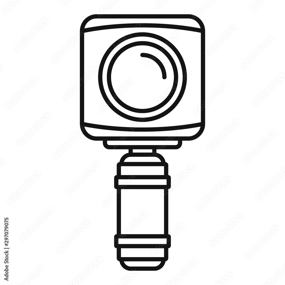 Poster underwater action camera icon. outline underwater action camera vector icon for web design isolated 