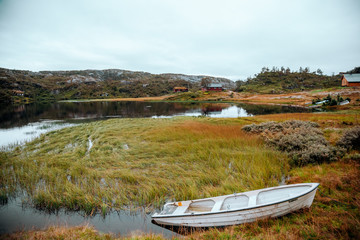 boat on the lake