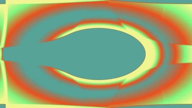 Abstract color motion footage clip with rotating conus geometric object 