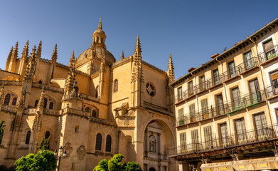 Fototapeta na wymiar The Cathedral of Segovia