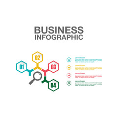 Business Infographic Template. Modern Infographics Timeline Design Template. Vector Illustration