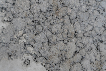 Concrete crumb closeup, background and texture.