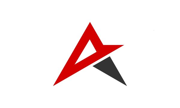 Abstract A Star vector logo