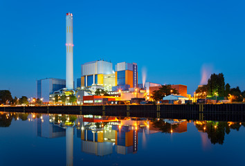 Waste Incineration Plant At Night - 297099866