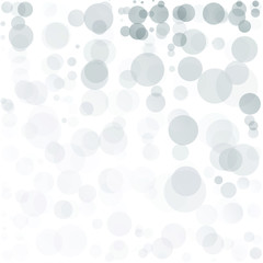 Bubbles Circle Dots Unique Gray Bright Vector Background