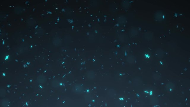 cool Christmas particles  background in winter holidays 
