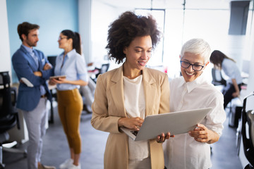 Successful business group of people at work in office
