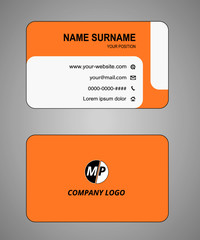 Business cover annual report modern template flat design flyer