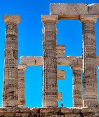 Fototapeta premium Temple de Poséidon au cap Sounion, Grèce