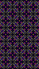 Fototapeta premium Ornate geometric pattern and abstract colored background