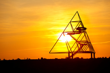 Tetraeder Bottrop At Sunset