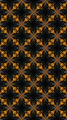 Ornate geometric pattern and abstract colored background