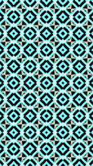 Ornate geometric pattern and abstract colored background