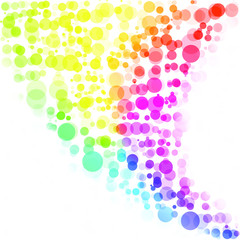 Bubbles Circle Dots Unique Colorful Bright Vector Background