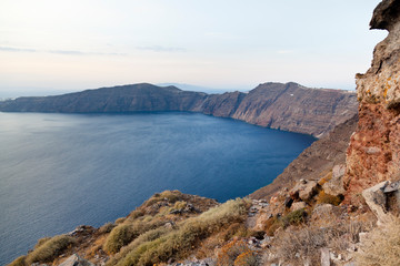 Fototapeta na wymiar Santorini Caldera