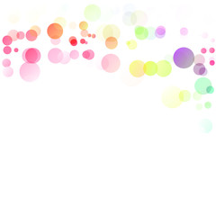Bubbles Circle Dots Unique Colorful Bright Vector Background