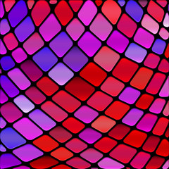 abstract vector stained-glass mosaic background