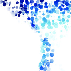 Bubbles Circle Dots Unique Blue Bright Vector Background