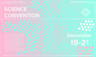 Conference design template. Business background.