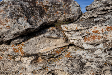 rocks rocks covered with moss.