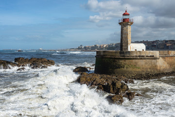 Lighthouse in the midlle of the tempest