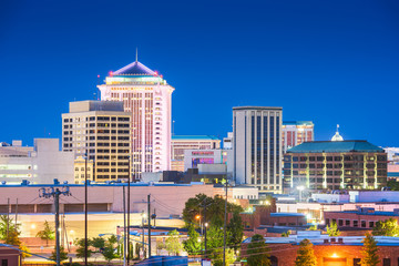 Montgomery, Alabama, USA downtown skyline