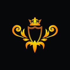 heraldic gold coat of badge