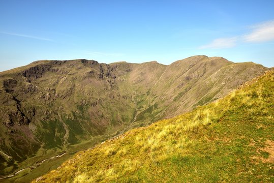 Viewing the Mosedale Horseshoe from Highnose Head
