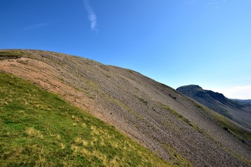 Fototapeta premium The scree slope of Kirk Fell