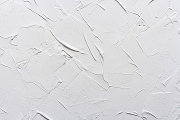 white texture putty wall, rough grunge background - obrazy, fototapety, plakaty