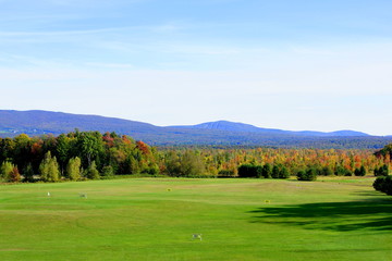 Fototapeta premium Golfe en automne 