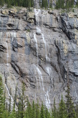 Fototapeta na wymiar Weeping Wall Waterfall, Banff National Park, Alberta